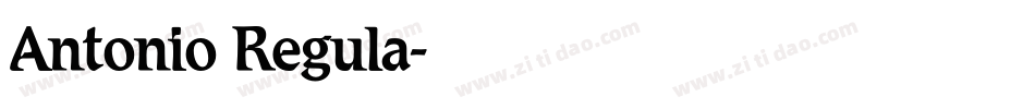 Antonio Regula字体转换